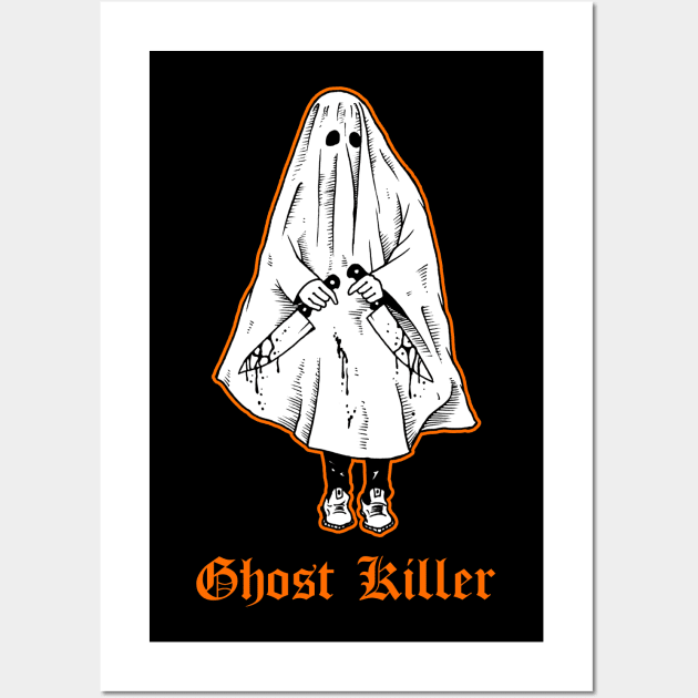 Ghost Killer Halloween Costume Wall Art by btcillustration